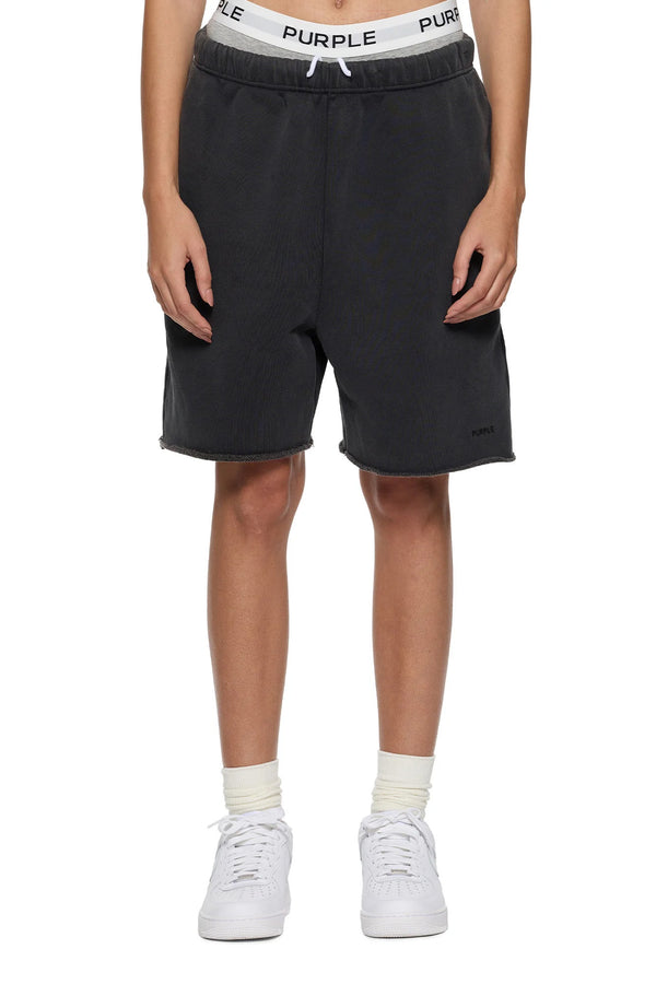 Purple Brand Basic Sweatshort Washed Black
