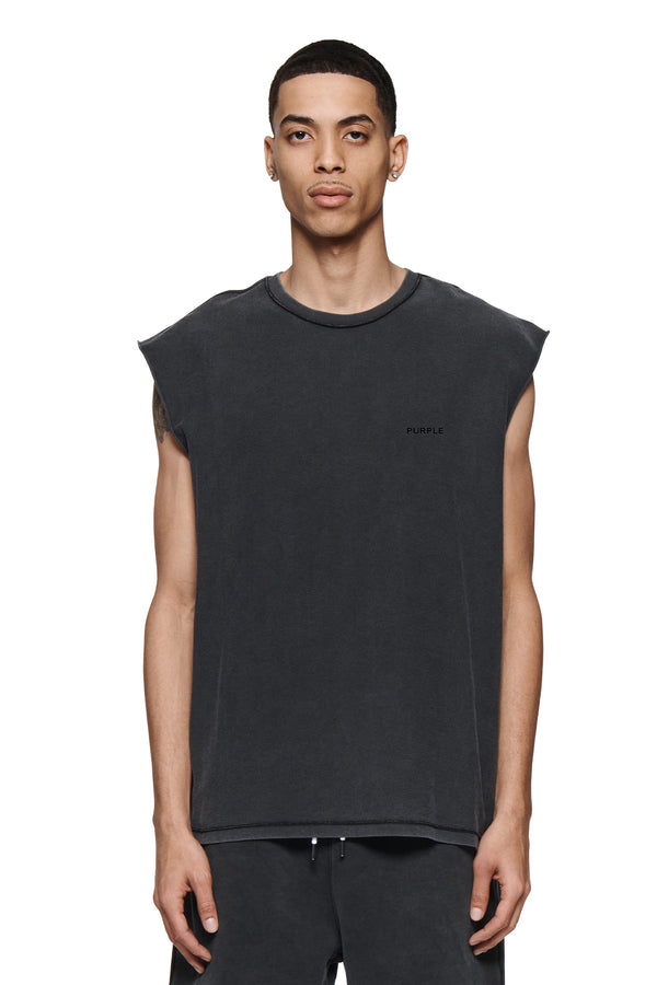 Purple Brand Basic Tank Top Washed Black