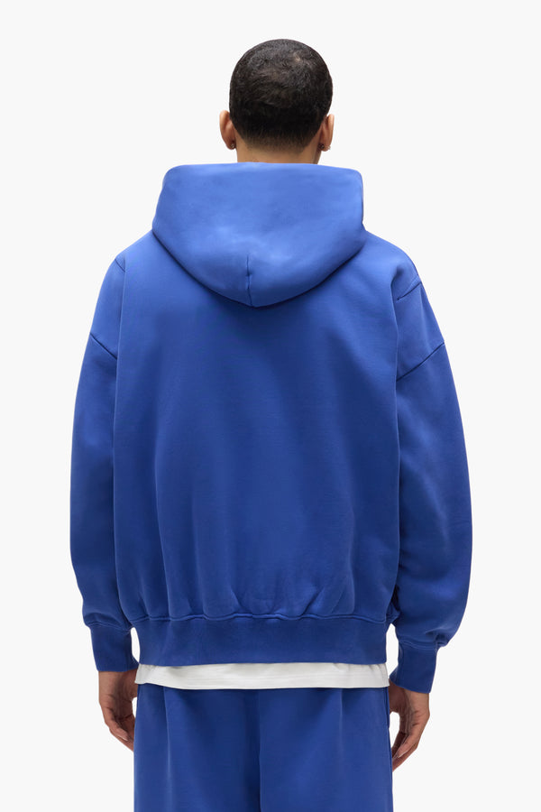 Purple Brand Basic Zip-Up Hoodie Blue