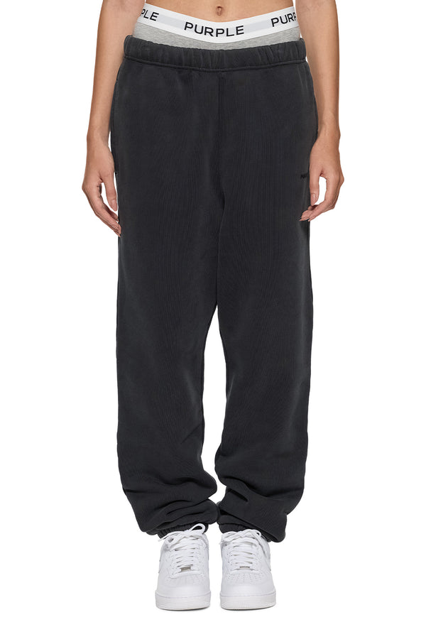 Purple Brand Blank Sweatpant Washed Black