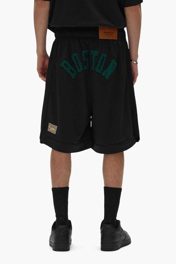 Purple Brand Boston Celtics Mesh Shorts Black