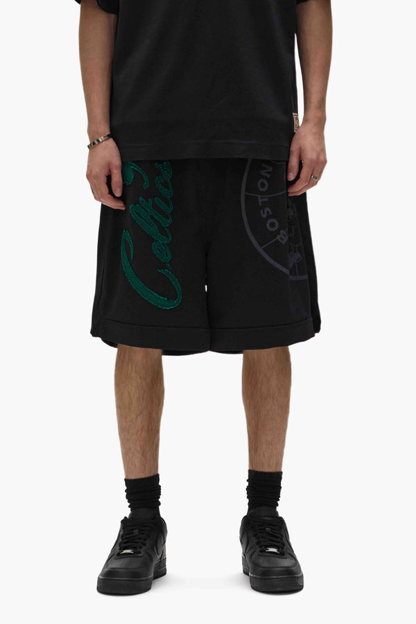 purple brand Boston Celtics Mesh Shorts Black