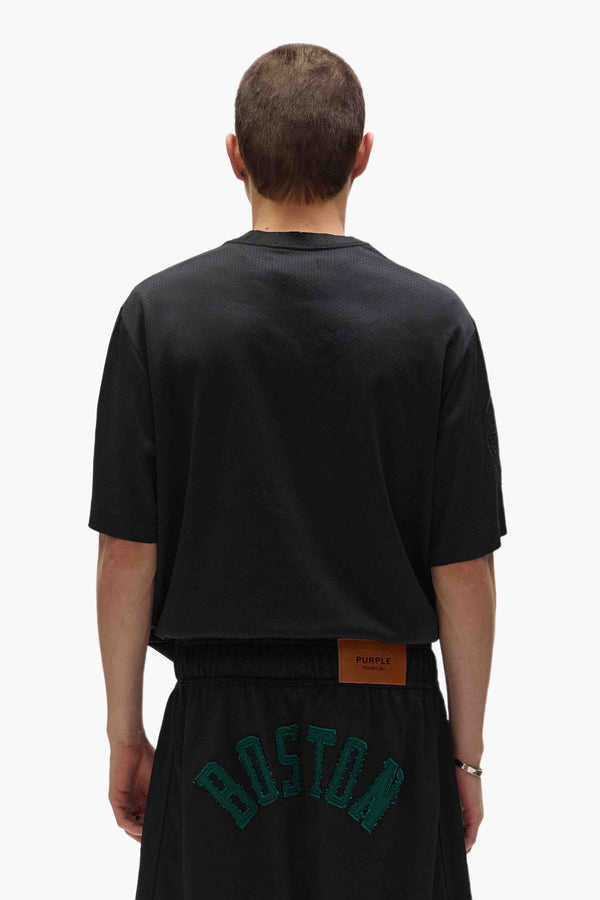 Purple Brand Boston Celtics Mesh Tee Black