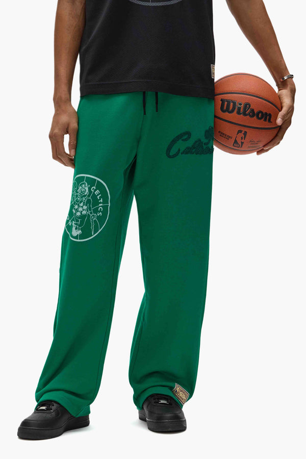 Purple Brand Boston Celtics Snap Pants Green