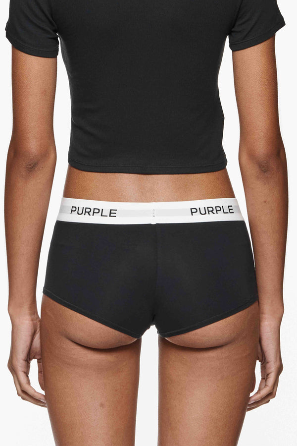 Purple Brand Boy Short Black