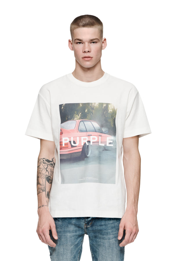 purple brand Burnout T-shirt Light Indigo