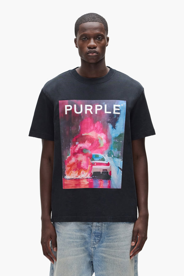 purple brand Carefree Tee Black