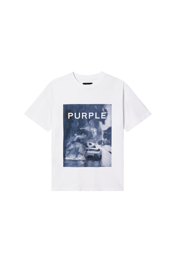 Purple Brand Carefree Tee Light Indigo