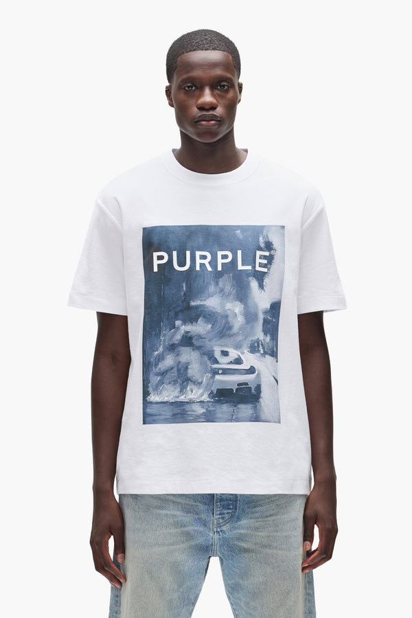 purple brand Carefree Tee Light Indigo