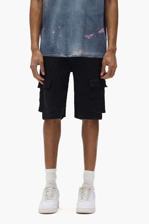 purple brand Cargo Shorts Black