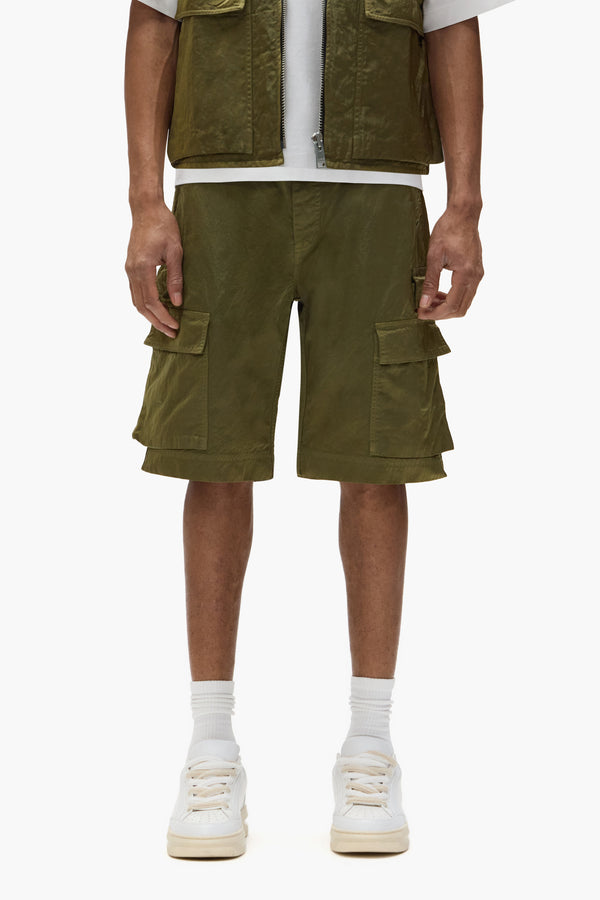 purple brand Cargo Shorts Green