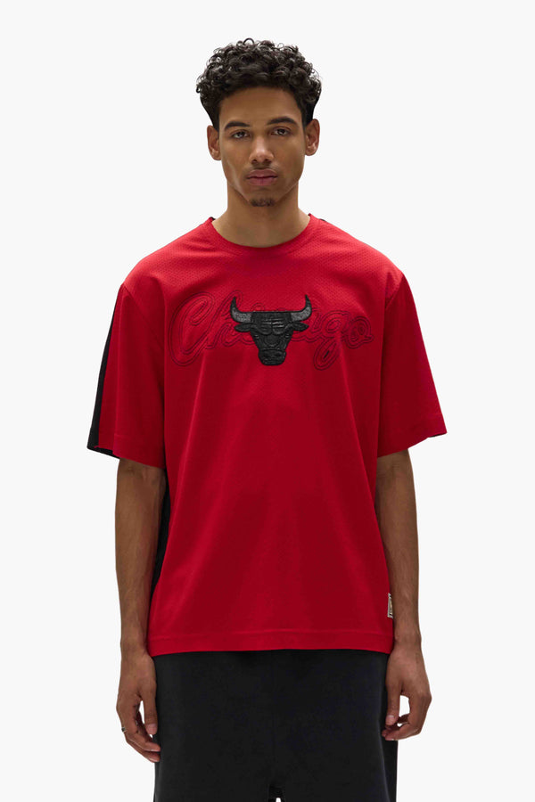 purple brand Chicago Bulls Mesh Tee Black & Red