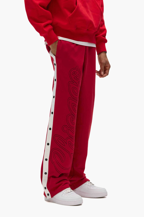 Purple Brand Chicago Bulls Snap Pants Red
