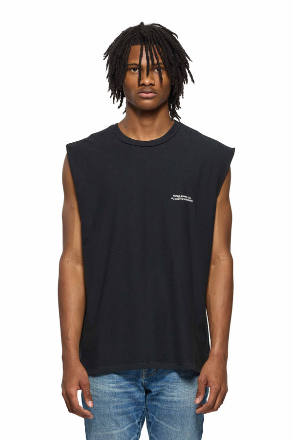 purple brand Cities Tank Top Black