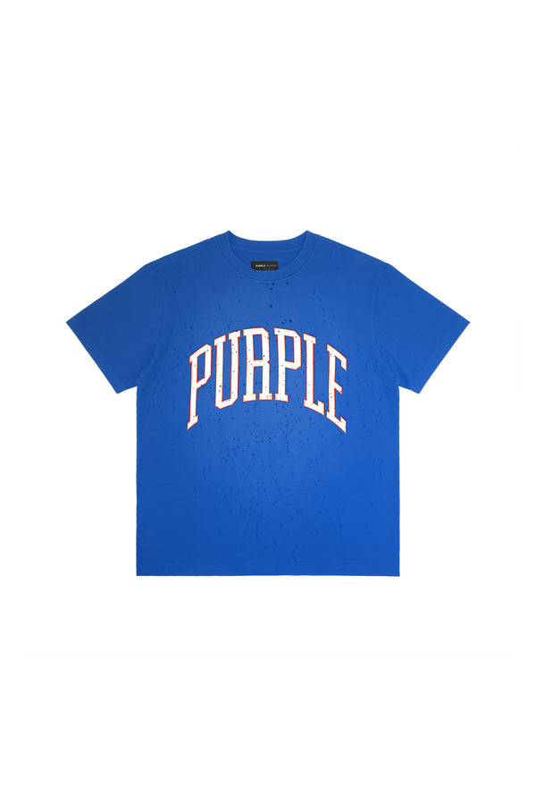 Purple Brand Collegiate Arc Tee Blue