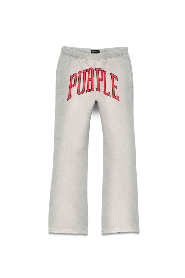 Purple Brand Collegiate Flared Pants Gray