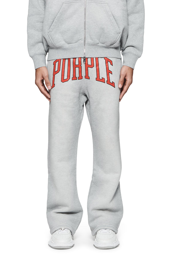 purple brand Collegiate Flared Pants Gray