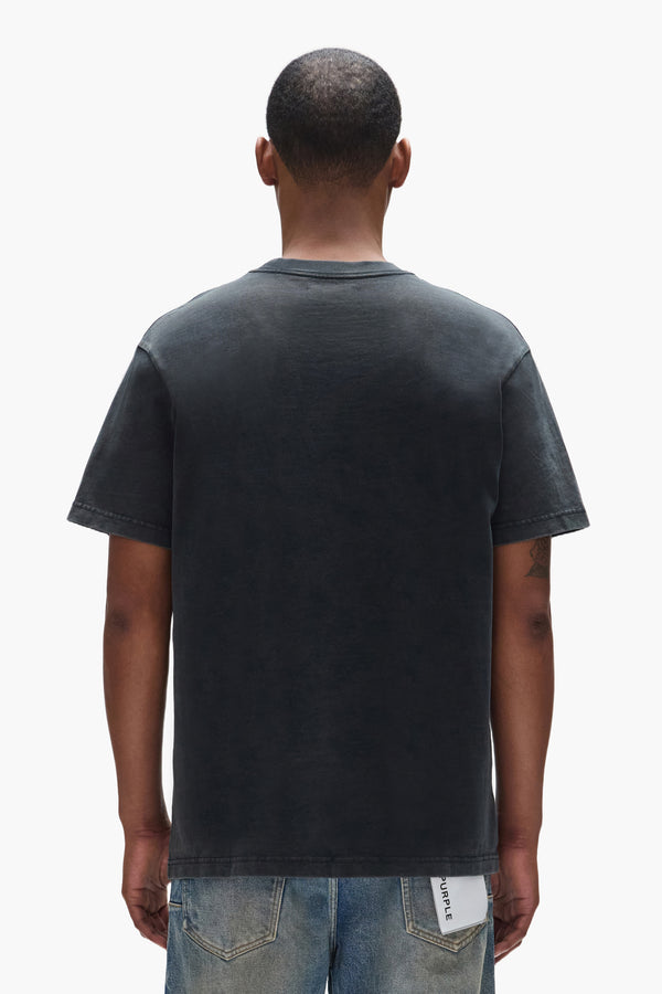 Purple Brand Collegiate Tee Black