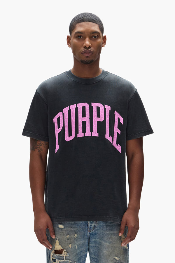 purple brand Collegiate Tee Black