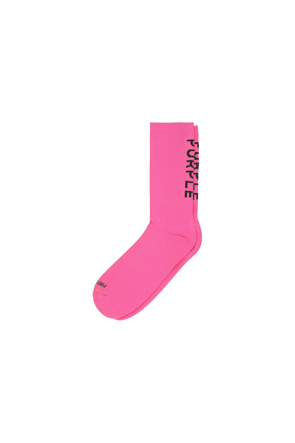 purple brand Core Crew Socks Pink