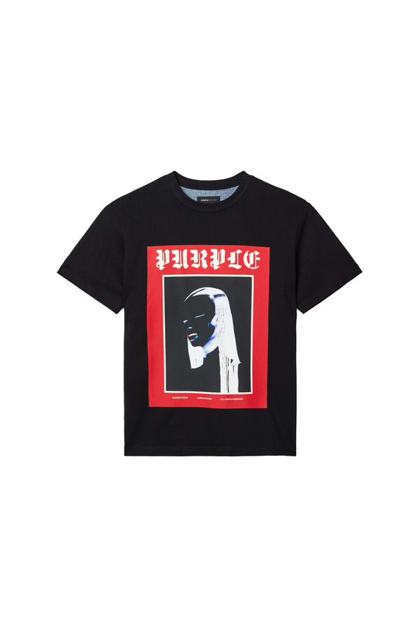 Purple Brand Cover Tee Black