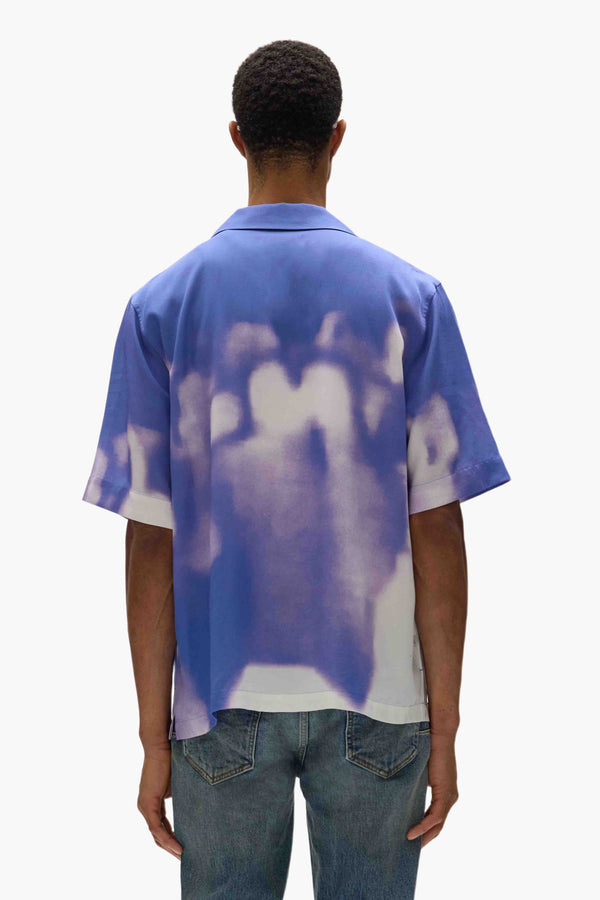 Purple Brand Crowd Camp Shirt Purple & White