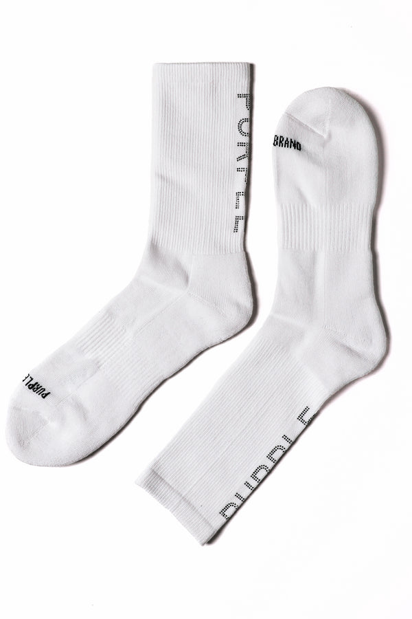 purple brand Crystal Crew Sock Light Indigo