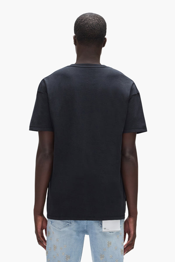 Purple Brand Crystal Plaque Tee Black