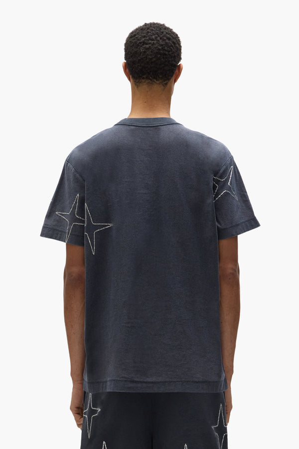 Purple Brand Crystal Star Tee Black