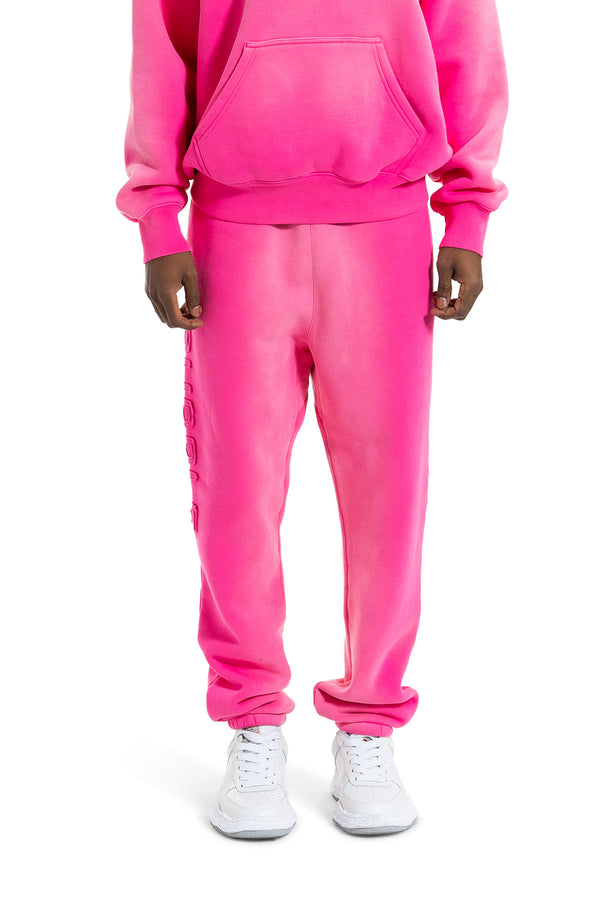 purple brand Cutout Wordmark Sweatpant Pink