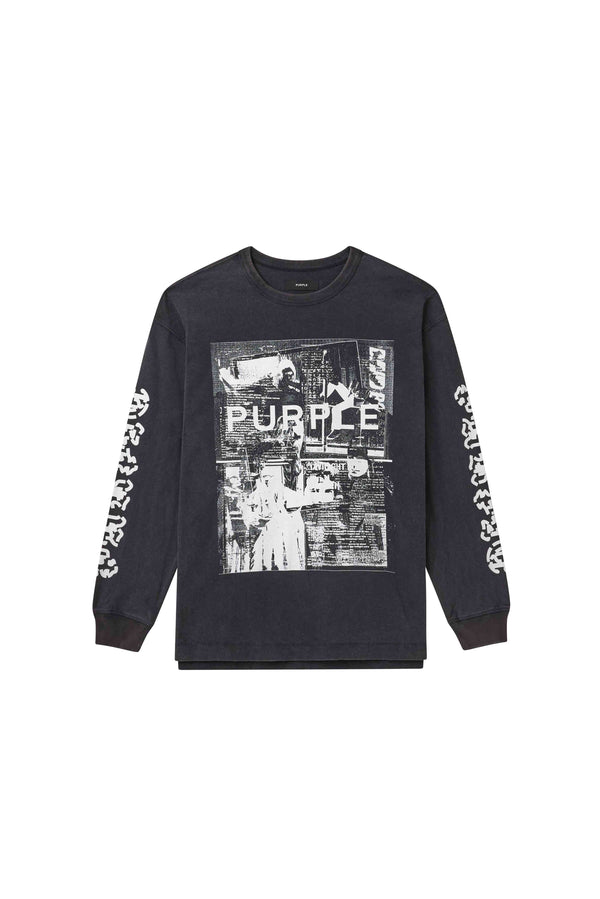 Purple Brand Discord Long Sleeve Tee Black