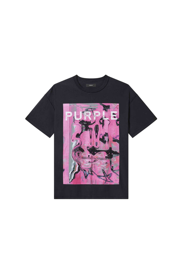 Purple Brand Displaced Tee Black