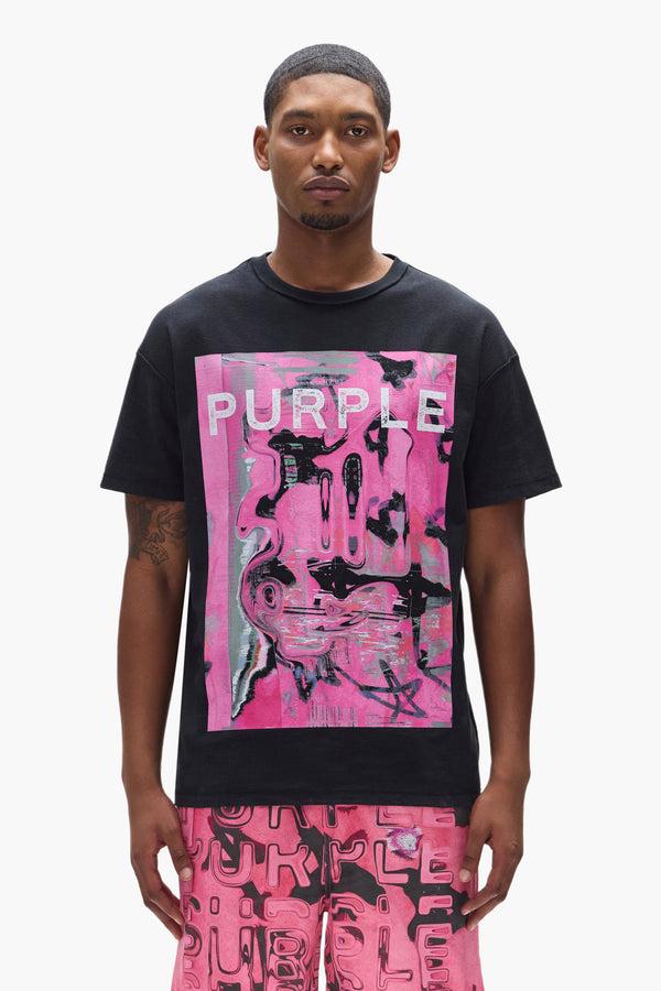 purple brand Displaced Tee Black