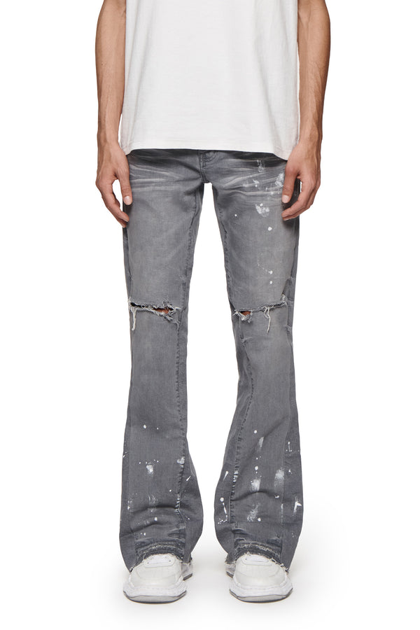 purple brand Double Panels Flare Worn Gray