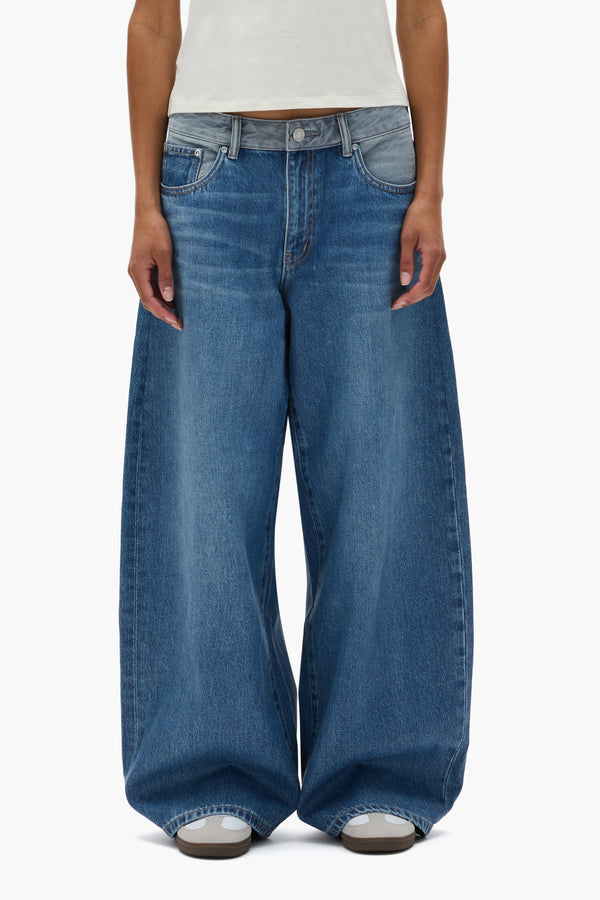 purple brand Dual Tone Baggy Light Indigo