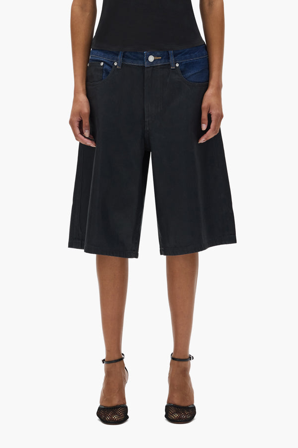 purple brand Dual Tone Short Black