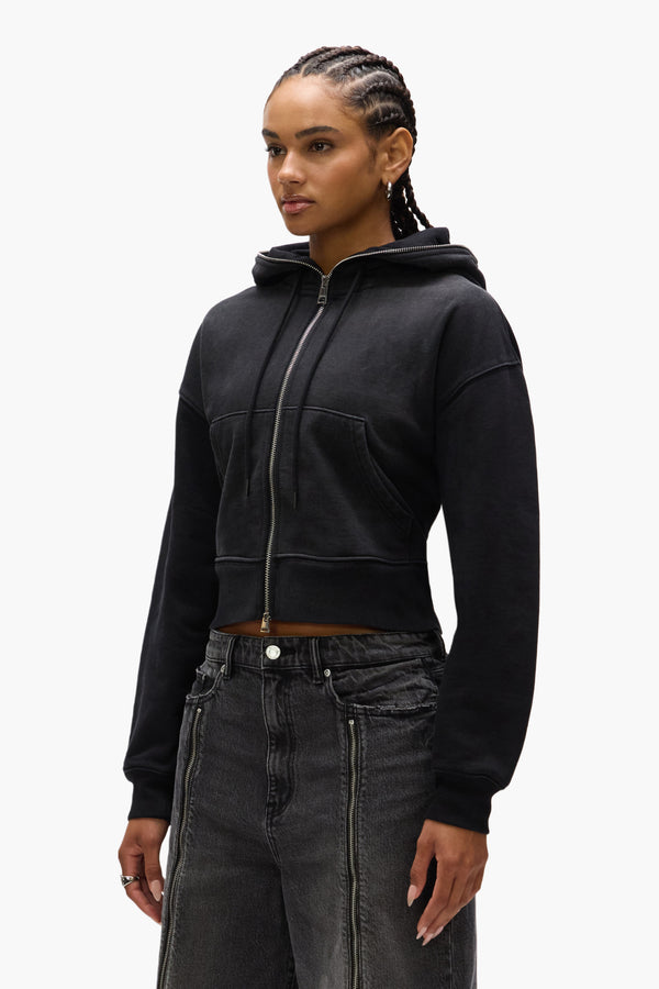 Purple Brand Edge Zip Hoodie Black