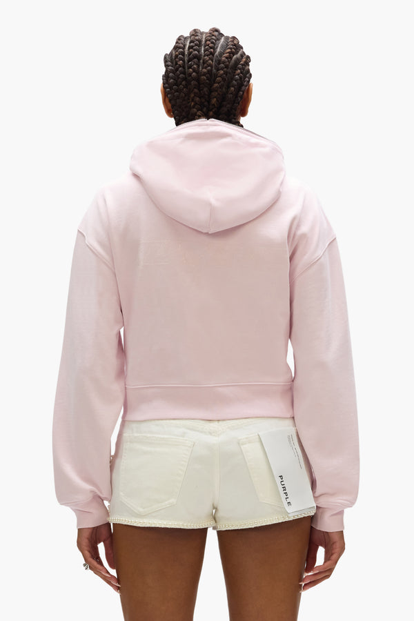 Purple Brand Edge Zip Hoodie Pink