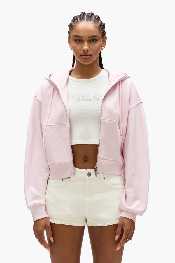 purple brand Edge Zip Hoodie Pink