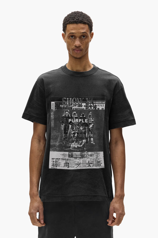 purple brand Faction Tee Black