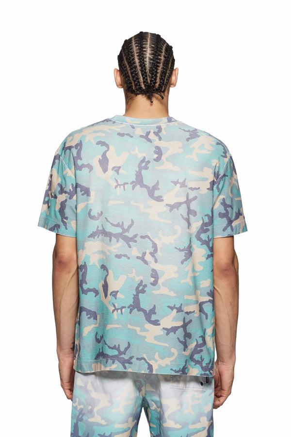Purple Brand Faded Camo Tee Green