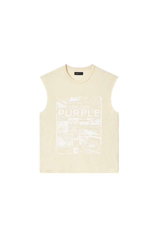 Purple Brand Fantasy Tank Top Beige