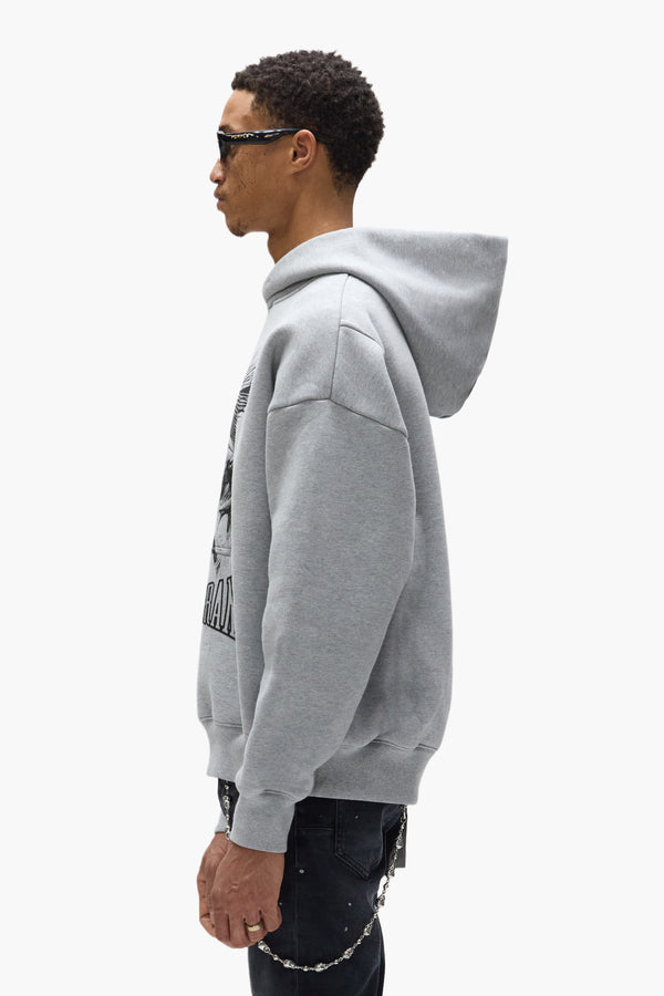 Purple Brand Fight Hoodie Gray