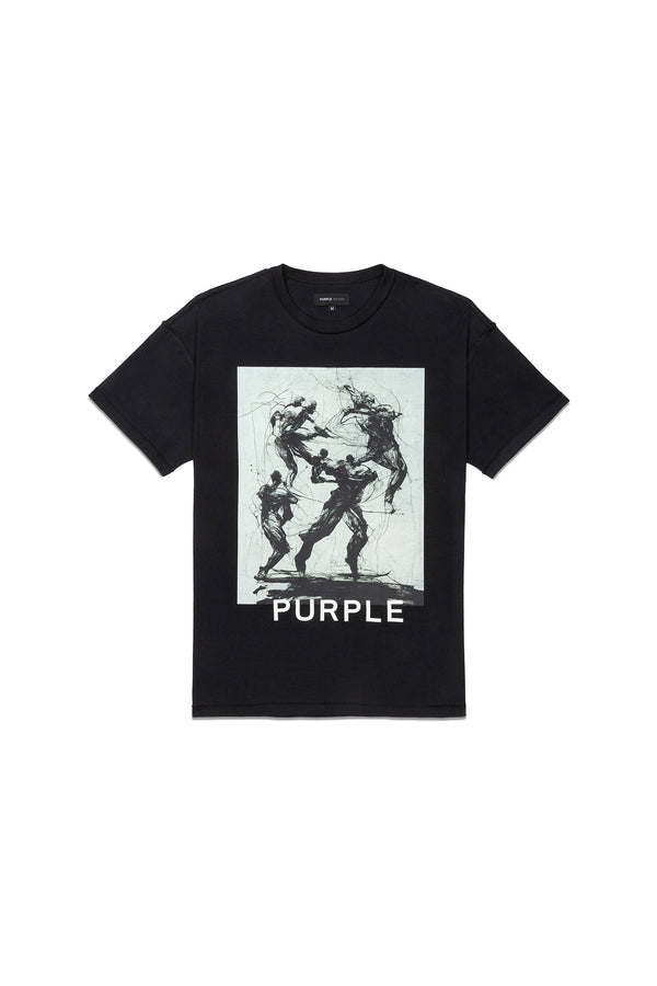 Purple Brand Fight T-Shirt Black