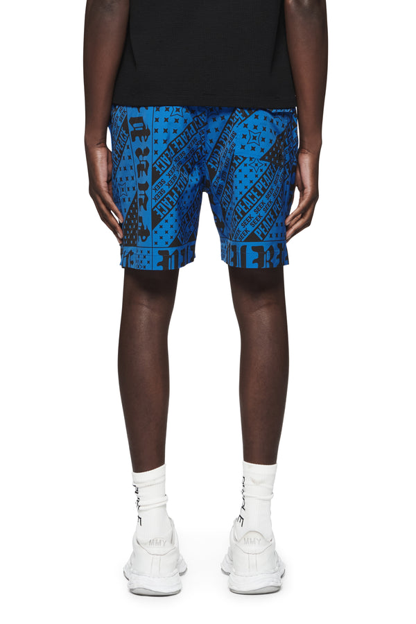 Purple Brand Flag Bandana All Around Shorts Blue
