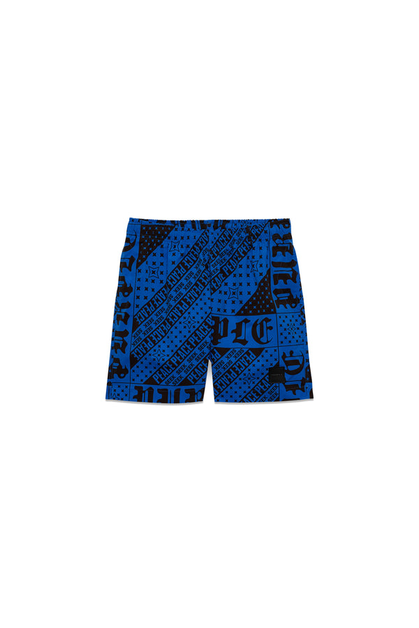 Purple Brand Flag Bandana All Around Shorts Blue
