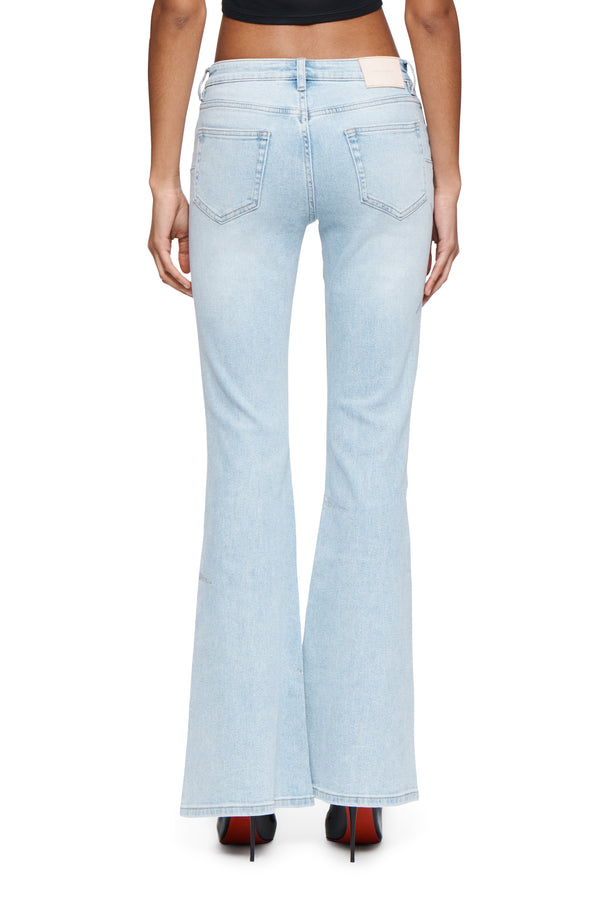 Purple Brand Flare Hotfix Stars Light Indigo