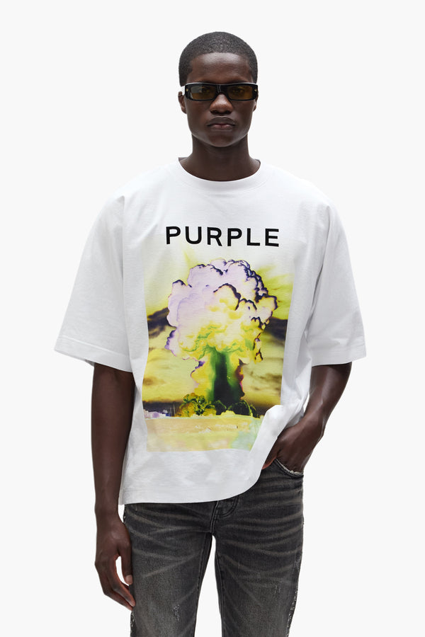 Purple Brand Force Majeure Tee Light Indigo