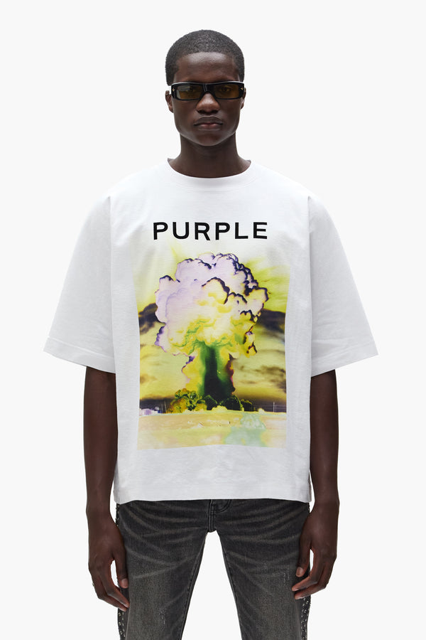 purple brand Force Majeure Tee Light Indigo