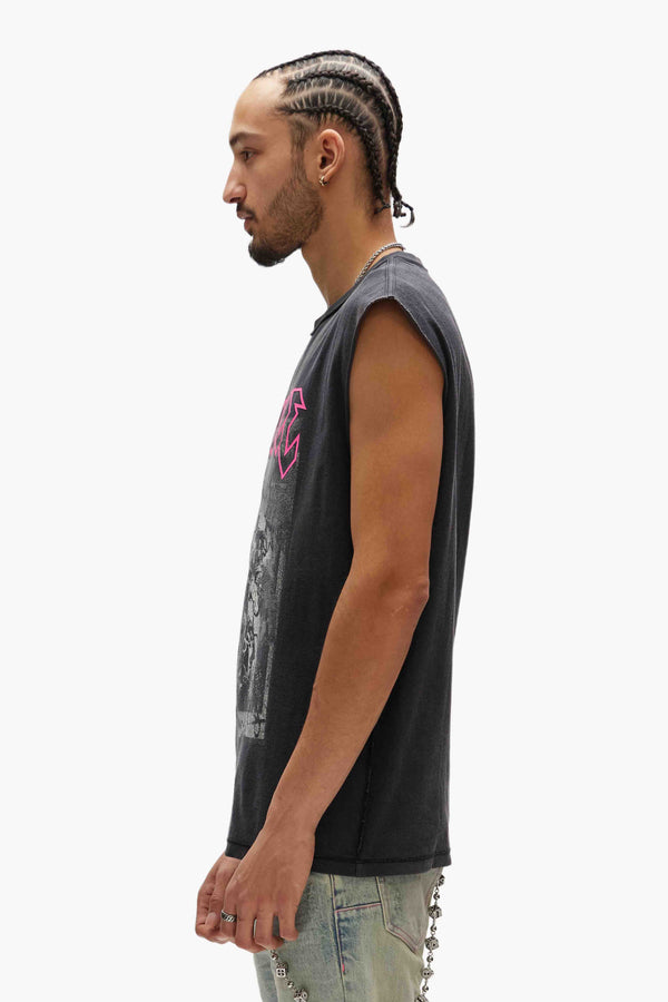 Purple Brand Full Metal Tank Top Black